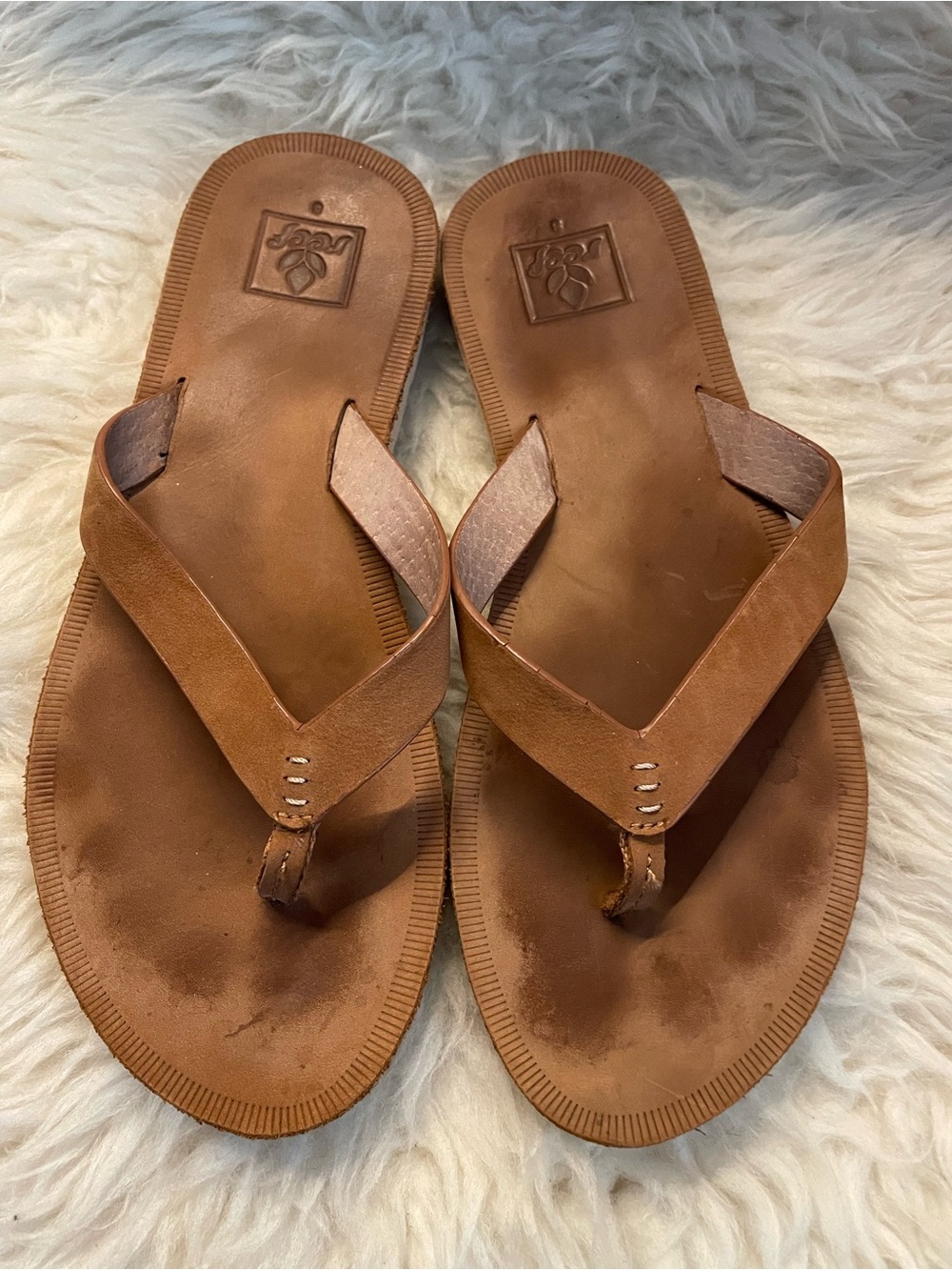 Reef Women's Le Saddle Flip Flop Sandals in Cocoa - Casual Thong Size 8